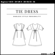 Charger l'image dans la galerie, PDF Tie Dress Pattern - Sewing Therapy