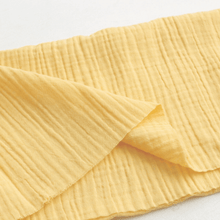 Load image into Gallery viewer, 1/2 Yard Pigment Bio Washed Double Gauze - Yellow Cotton 100% 57" Wide - Two O Nine Fabric