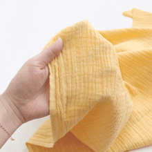 Load image into Gallery viewer, 1/2 Yard Pigment Bio Washed Double Gauze - Yellow Cotton 100% 57" Wide - Two O Nine Fabric