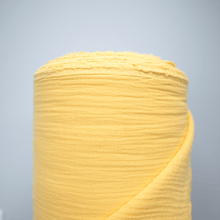 Load image into Gallery viewer, 1/2 Yard Pigment Bio Washed Double Gauze - Yellow Cotton 100% 57" Wide - Two O Nine Fabric