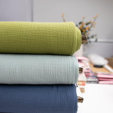 Load image into Gallery viewer, 1/2 Yard Organic Cotton Double Gauze - Denim Cotton 100% 52" Wide - Two O Nine Fabric