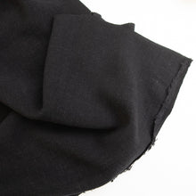 Load image into Gallery viewer, 1/2 Yard FLOW Viscose Linen - Black 48" Wide - Two O Nine Fabric