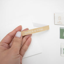 Charger l'image dans la galerie, HAND Sewing Labels - THE BASIC from Sewing Therapy (10 Labels in each envelope) - Two O Nine Fabric