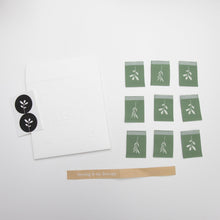 Load image into Gallery viewer, LEAF Sewing Labels - THE BASIC from Sewing Therapy (10 Labels in each envelope) - Two O Nine Fabric
