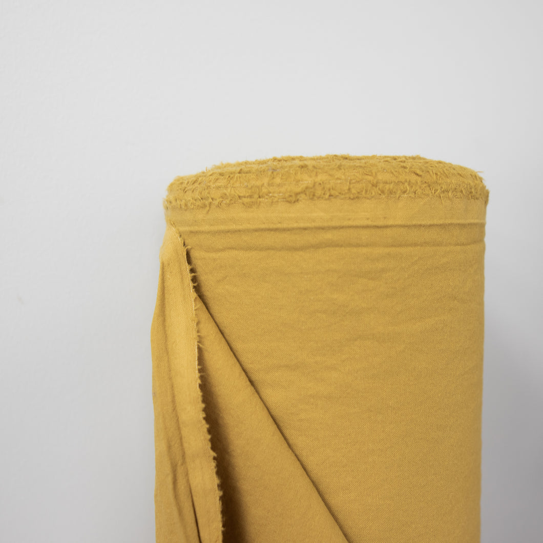 1/2 Yard Bio Washed Cotton - 20 Mustard from Winsome Collection 62