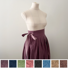 Load image into Gallery viewer, [HANDMADE] Real Linen Hanbok Wrap Skirt - 8 Colours
