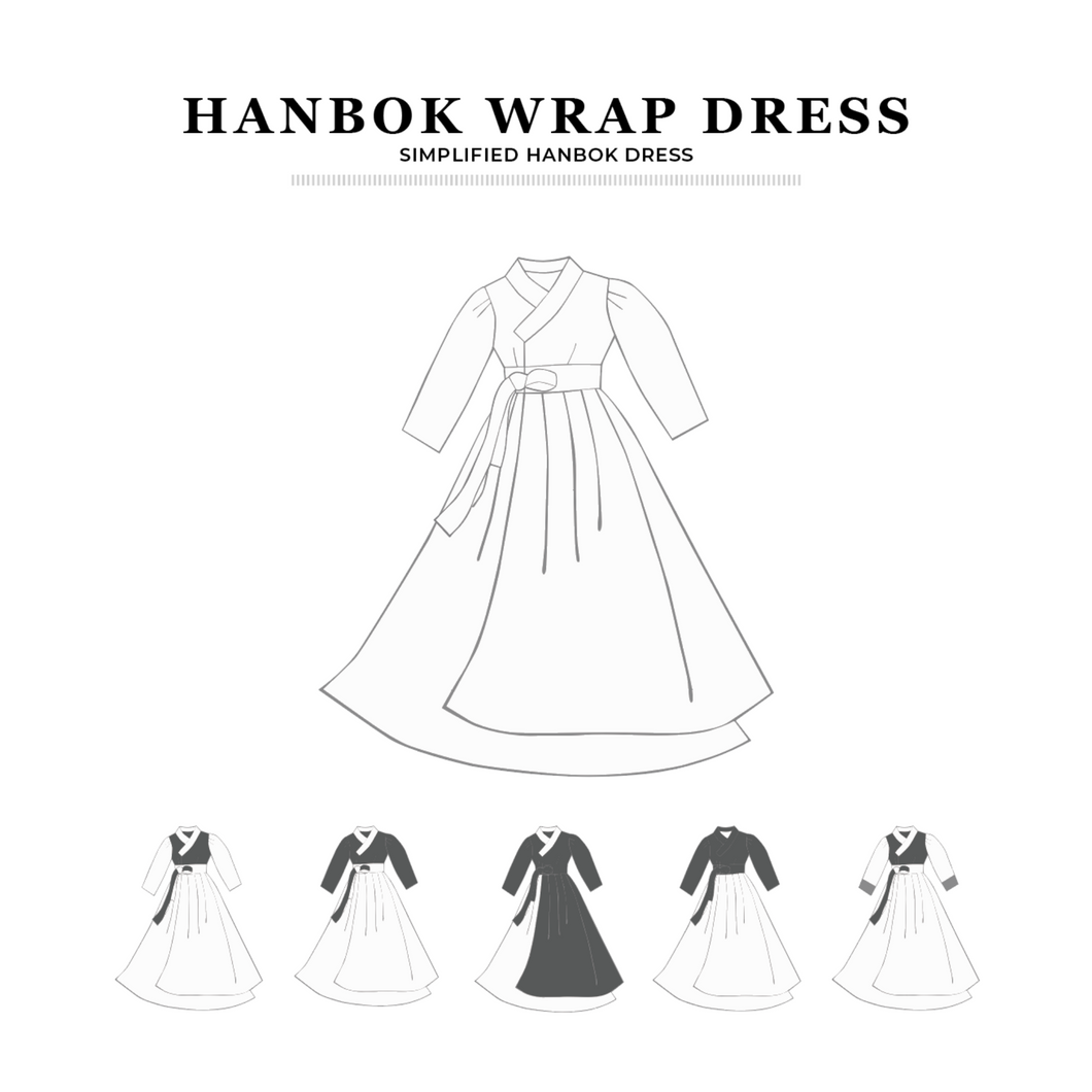 PDF Hanbok Wrap Dress Pattern - Sewing Therapy