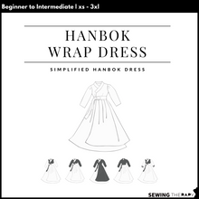 Charger l&#39;image dans la galerie, PDF Hanbok Wrap Dress Pattern - Sewing Therapy
