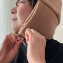 Load image into Gallery viewer, 1/2 Yard Cloud Pastel Boiled Wool Coating - Camel 56" Wide
