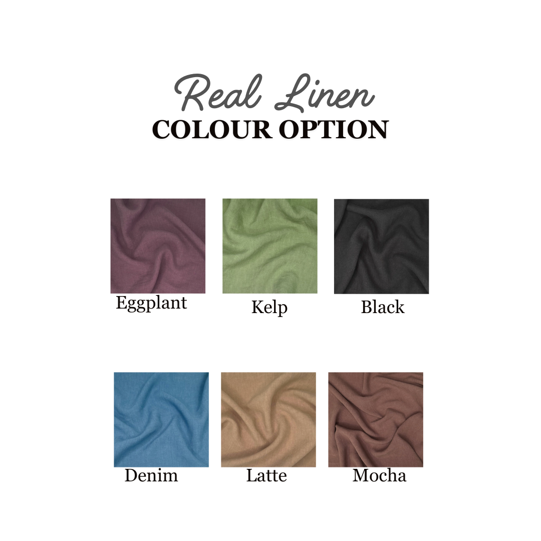 [HANDMADE] Roma Top - Real Linen (6 Colours) XS - L – Two O Nine Fabric