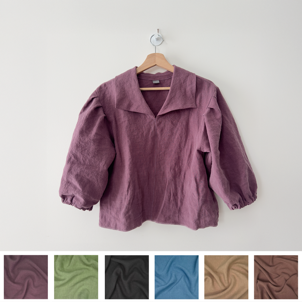 [HANDMADE] Roma Top - Real Linen (6 Colours) XS - L