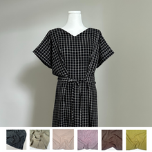 Charger l&#39;image dans la galerie, [HANDMADE] Tie Dress - Double Gauze 6 Colours XL - 3XL
