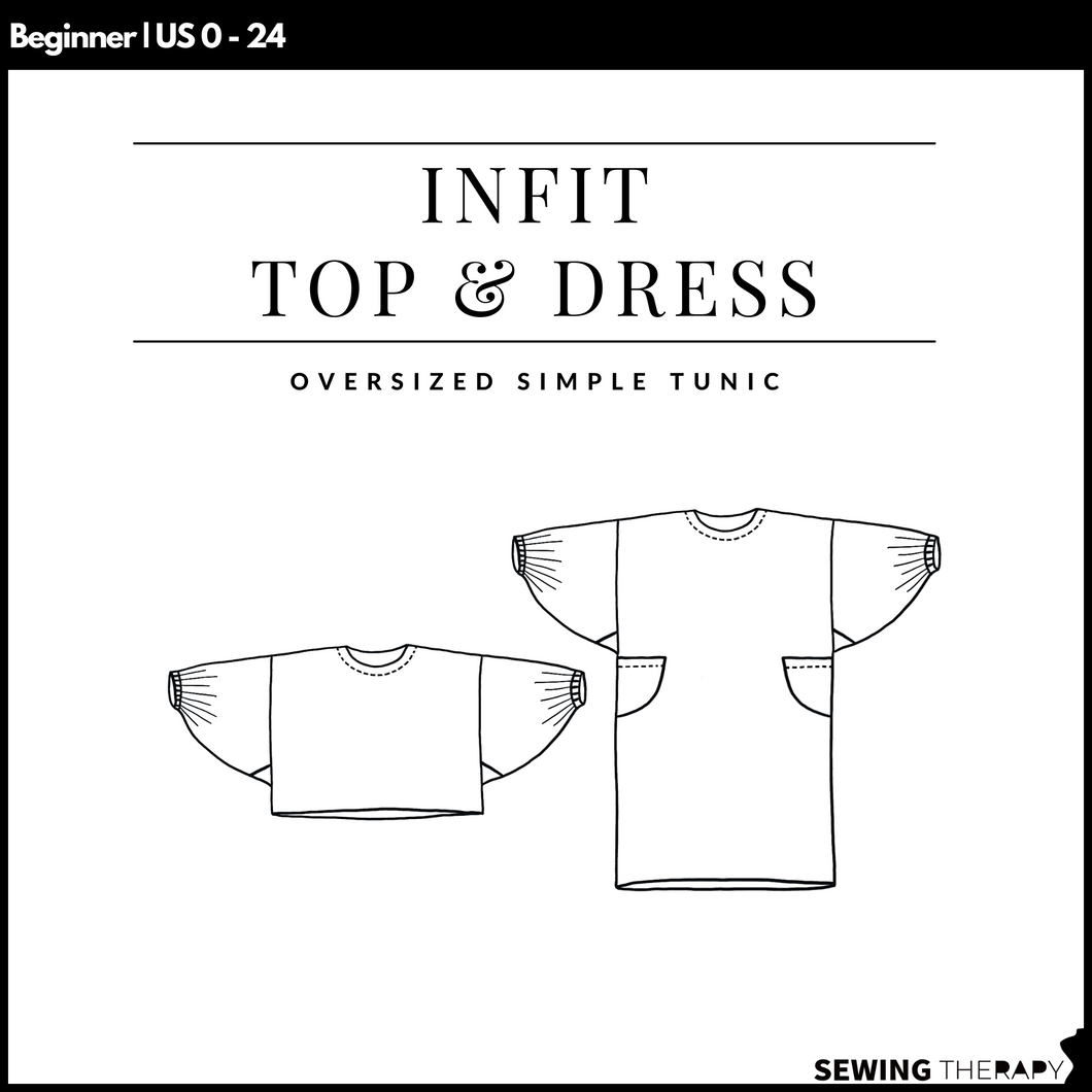 PDF Infit Top & Dress Pattern - Sewing Therapy