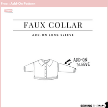 Load image into Gallery viewer, :: FREE :: PDF Faux Collar Coat Sleeve - Sewing Therapy
