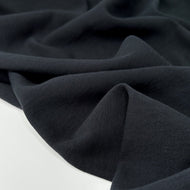 1/2 Yard SS LINEN - Washed Linen Organic Cotton Twill - Black 54