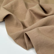 1/2 Yard SS LINEN - Washed Linen Organic Cotton Twill - Latte 54