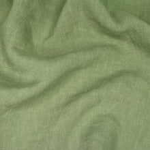 Load image into Gallery viewer, 1/2 Yard REAL LINEN - Antique Wash Finish Linen - Kelp 54&quot; Wide
