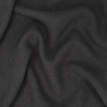 Charger l&#39;image dans la galerie, 1/2 Yard REAL LINEN - Antique Wash Finish Linen - Black 54&quot; Wide
