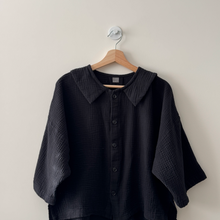 Load image into Gallery viewer, [HANDMADE] Faux Collar Tucked Version Shirt - Double Gauze in Solids XS - L
