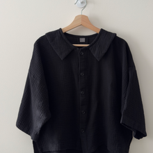 Charger l&#39;image dans la galerie, [HANDMADE] Faux Collar Tucked Version Shirt - Double Gauze in Solids XS - L
