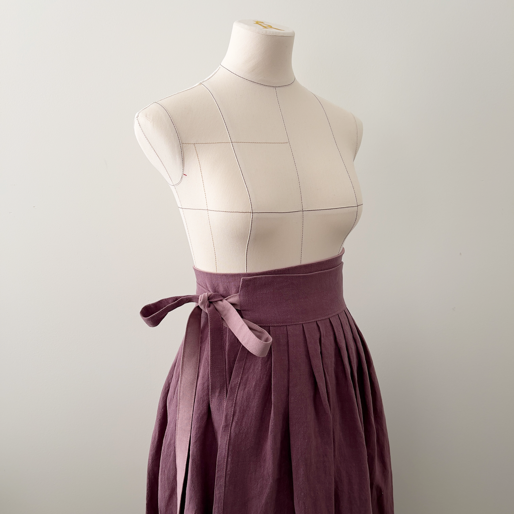 [HANDMADE] Real Linen Hanbok Wrap Skirt - 6 Colours