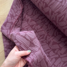 Load image into Gallery viewer, 1/2 Yard Terrazzo Linen Blend Jacquard - Plum 50" Wide

