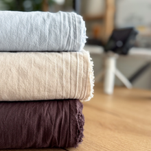 Load image into Gallery viewer, 1/2 Yard Sand Wash Finish Cotton - 14 Espresso from Serene Collection 56"
