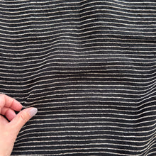 Load image into Gallery viewer, 1/2 Yard Breezeway Stripe Linen - Black 54" Wide
