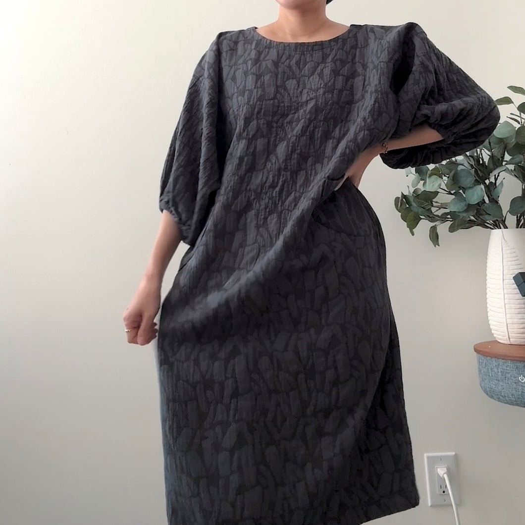 [HANDMADE] Infit Dress - Linen Blend Jacquard 7 Colours XS - L