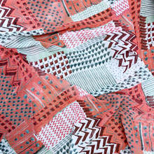 Charger l&#39;image dans la galerie, 1/2 Yard *Project Fabric* Coral Mosaic - Polyester Chiffon 57&quot; Wide
