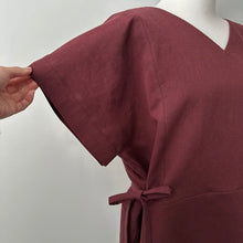 Charger l&#39;image dans la galerie, [HANDMADE] Tie Dress - Linen Cotton Twill 8 Colour XL - 3XL
