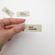 ME MADE Sewing Labels - THE BLACK from Sewing Therapy (10 Labels in each envelope)