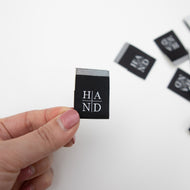 HAND Sewing Labels - THE BLACK from Sewing Therapy (10 Labels in each envelope)