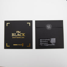 Load image into Gallery viewer, HAND Sewing Labels - THE BLACK from Sewing Therapy (10 Labels in each envelope)
