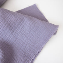 Load image into Gallery viewer, 1/2 Yard Organic Cotton Double Gauze - Grape Cotton 100% 52&quot; Wide
