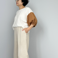 Load image into Gallery viewer, [HANDMADE] Two-Tone Infit Top - Linen Cotton Twill XL - 3XL
