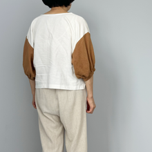 Load image into Gallery viewer, [HANDMADE] Two-Tone Infit Top - Linen Cotton Twill XS - L
