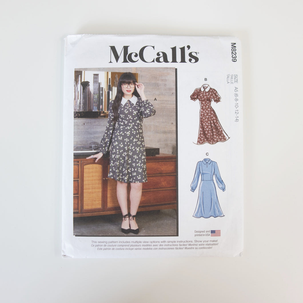 M8239 Dress - McCall's Sewing Pattern – Two O Nine Fabric