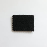 1/2 Yard Cloud Pastel Boiled Wool Coating - Black 56