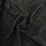 1/2 Yard Terrazzo Linen Blend Jacquard - Black 50