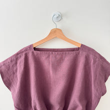 Load image into Gallery viewer, 1/2 Yard REAL LINEN - Antique Wash Finish Linen - Eggplant 54&quot; Wide
