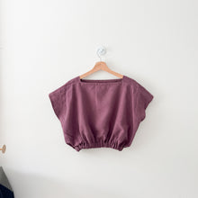 Load image into Gallery viewer, 1/2 Yard REAL LINEN - Antique Wash Finish Linen - Eggplant 54&quot; Wide
