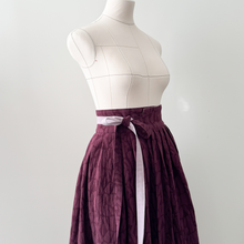 Load image into Gallery viewer, [HANDMADE] Linen Jacquard Hanbok Wrap Skirt - 8 Colours Available
