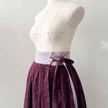 Load image into Gallery viewer, [HANDMADE] Linen Jacquard Hanbok Wrap Skirt - 8 Colours Available
