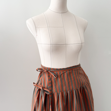 Load image into Gallery viewer, [HANDMADE] Stripe Cotton La Ciotat Wrap Skirt - 3 Colours XS - 3XL
