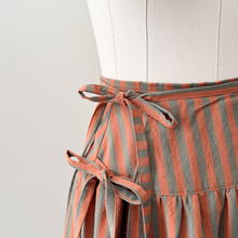 Load image into Gallery viewer, [HANDMADE] Stripe Cotton La Ciotat Wrap Skirt - 3 Colours XS - 3XL
