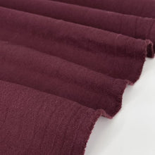 Charger l&#39;image dans la galerie, 1/2 Yard Sand Wash Finish Cotton - 11 Wine from Serene Collection 62&quot; Wide
