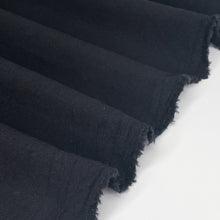 Charger l&#39;image dans la galerie, 1/2 Yard Sand Wash Finish Cotton - 1 Black from Serene Collection 62&quot; Wide
