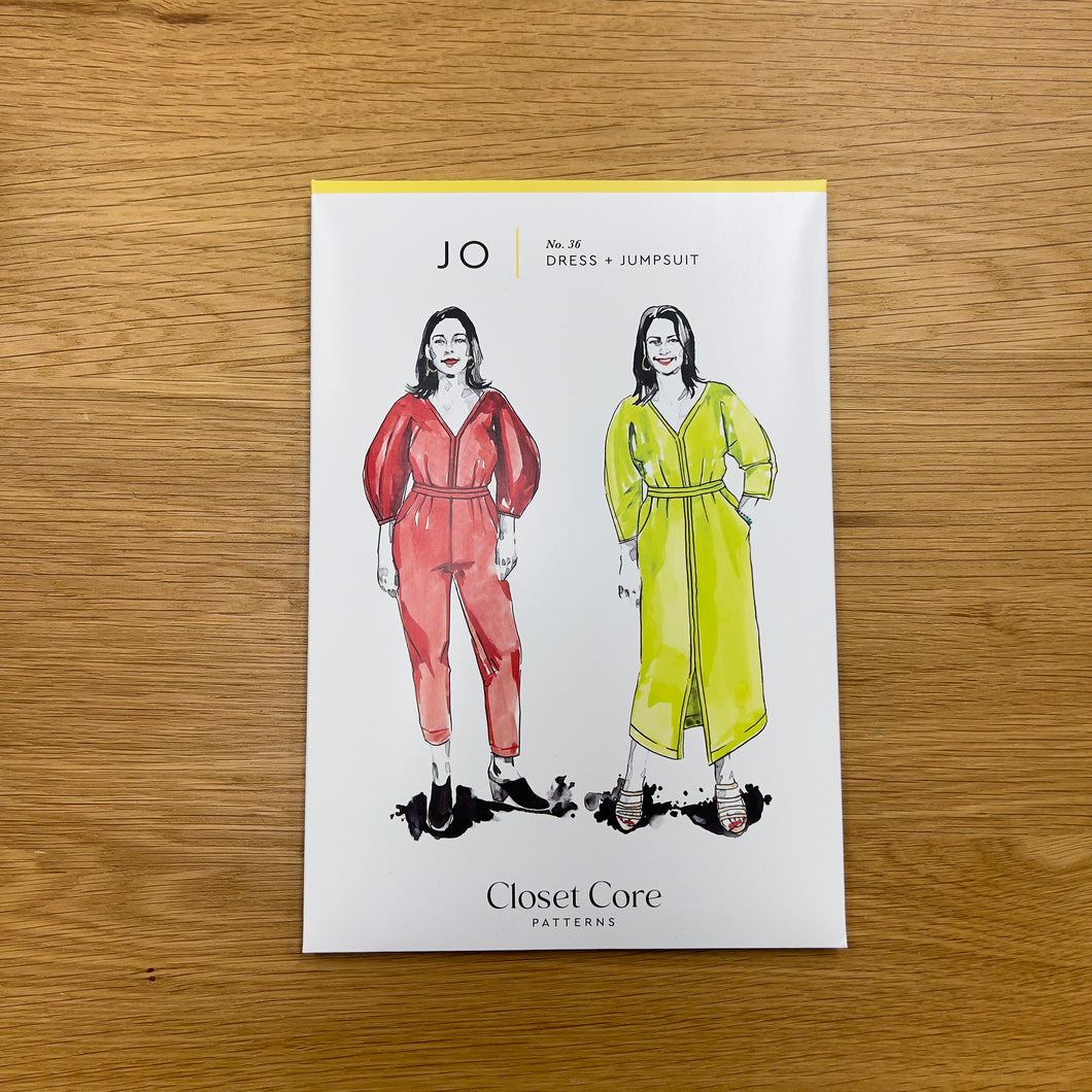 Jo Dress and Jumpsuit  - Closet Core Sewing Pattern (Paper)