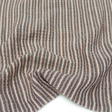 Charger l'image dans la galerie, 0,5 verge de double gaze en coton biologique – Rayures expresso 100 % coton de 132 cm de large
